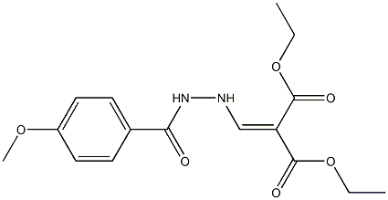 diethyl 2-{[2-(4-methoxybenzoyl)hydrazino]methylidene}malonate