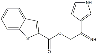 3-{[(1-benzothiophen-2-ylcarbonyl)oxy]ethanimidoyl}-1H-pyrrole,,结构式