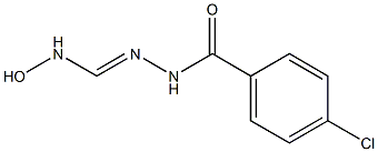 N'-(4-chlorobenzoyl)-N-hydroxyhydrazonoformamide 化学構造式