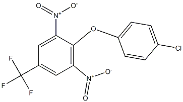 2-(4-chlorophenoxy)-1,3-dinitro-5-(trifluoromethyl)benzene,,结构式