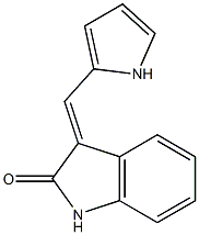 3-(1H-pyrrol-2-ylmethylidene)indolin-2-one Struktur