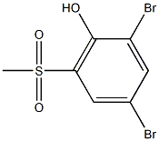 2,4-dibromo-6-(methylsulfonyl)benzenol Structure