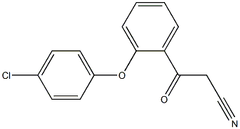 3-[2-(4-chlorophenoxy)phenyl]-3-oxopropanenitrile Structure