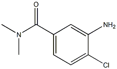3-amino-4-chloro-N,N-dimethylbenzamide Structure