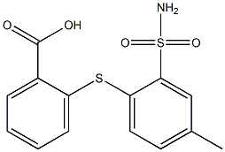 2-{[2-(aminosulfonyl)-4-methylphenyl]thio}benzoic acid