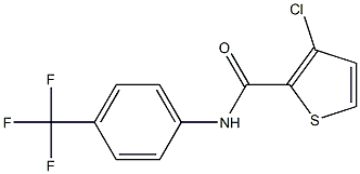 N2-[4-(trifluoromethyl)phenyl]-3-chlorothiophene-2-carboxamide 化学構造式