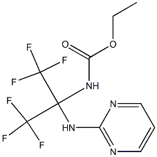  ethyl N-[2,2,2-trifluoro-1-(pyrimidin-2-ylamino)-1-(trifluoromethyl)ethyl]carbamate