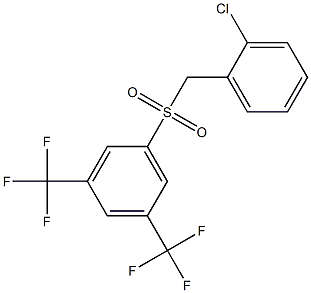 1-[(2-chlorobenzyl)sulfonyl]-3,5-di(trifluoromethyl)benzene