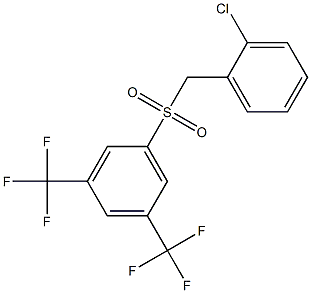 1-[(2-chlorobenzyl)sulfonyl]-3,5-di(trifluoromethyl)benzene|