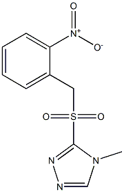 4-methyl-3-[(2-nitrobenzyl)sulfonyl]-4H-1,2,4-triazole Structure