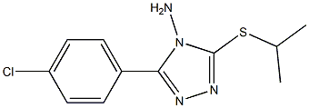 3-(4-chlorophenyl)-5-(isopropylsulfanyl)-4H-1,2,4-triazol-4-amine Struktur