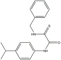 2-(benzylamino)-N-(4-isopropylphenyl)-2-thioxoacetamide 结构式