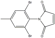 1-(2,6-dibromo-4-methylphenyl)-2,5-dihydro-1H-pyrrole-2,5-dione 结构式