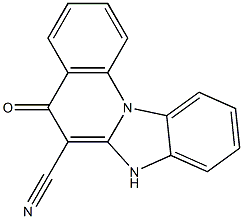 5-oxo-5,7-dihydrobenzo[4,5]imidazo[1,2-a]quinoline-6-carbonitrile Struktur