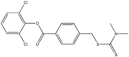 2,6-dichlorophenyl 4-({[(dimethylamino)carbothioyl]thio}methyl)benzoate 结构式