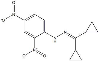 dicyclopropylmethanone (2,4-dinitrophenyl)hydrazone Structure