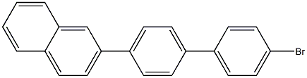 2-(4'-bromo[1,1'-biphenyl]-4-yl)naphthalene,,结构式