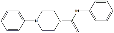 N,4-diphenyltetrahydro-1(2H)-pyrazinecarbothioamide,,结构式