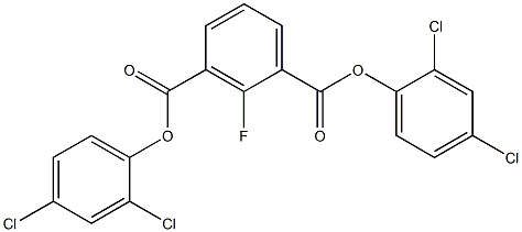 di(2,4-dichlorophenyl) 2-fluoroisophthalate Structure