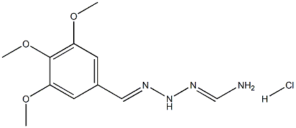 N'-(3,4,5-trimethoxybenzylidene)aminomethanehydrazonamide hydrochloride,,结构式