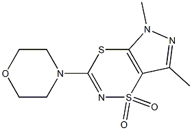 5,7-dimethyl-3-morpholino-1,5-dihydro-1lambda~6~-pyrazolo[3,4-e][1,4,2]dithiazine-1,1-dione