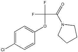 2-(4-chlorophenoxy)-2,2-difluoro-1-(1-pyrrolidinyl)-1-ethanone,,结构式