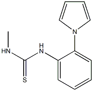 N-methyl-N'-[2-(1H-pyrrol-1-yl)phenyl]thiourea,,结构式