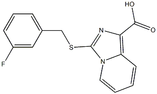 3-[(3-fluorobenzyl)thio]imidazo[1,5-a]pyridine-1-carboxylic acid|