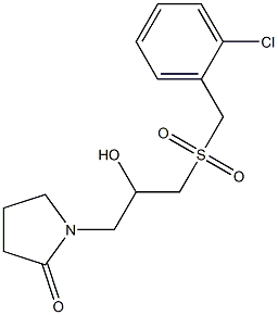 1-{3-[(2-chlorobenzyl)sulfonyl]-2-hydroxypropyl}-2-pyrrolidinone