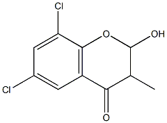 6,8-dichloro-2-hydroxy-3-methylchroman-4-one,,结构式