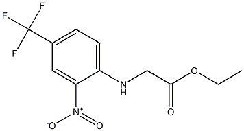 ethyl 2-[2-nitro-4-(trifluoromethyl)anilino]acetate Struktur