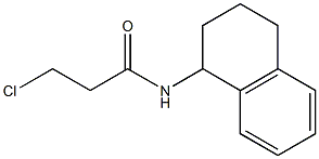 3-chloro-N-1,2,3,4-tetrahydronaphthalen-1-ylpropanamide 化学構造式