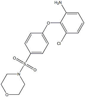 3-chloro-2-[4-(morpholinosulfonyl)phenoxy]aniline|