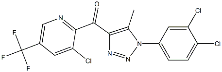 [3-chloro-5-(trifluoromethyl)-2-pyridinyl][1-(3,4-dichlorophenyl)-5-methyl-1H-1,2,3-triazol-4-yl]methanone