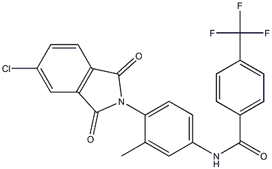 N-[4-(5-chloro-1,3-dioxo-1,3-dihydro-2H-isoindol-2-yl)-3-methylphenyl]-4-(trifluoromethyl)benzenecarboxamide|