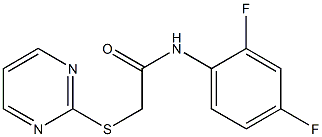 N-(2,4-difluorophenyl)-2-(2-pyrimidinylsulfanyl)acetamide