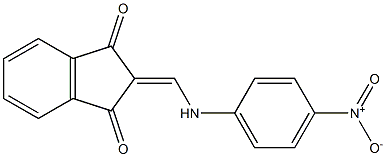 2-[(4-nitroanilino)methylene]-1H-indene-1,3(2H)-dione,,结构式