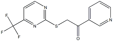 1-(3-pyridyl)-2-{[4-(trifluoromethyl)pyrimidin-2-yl]thio}ethan-1-one Structure