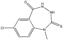 7-chloro-1-methyl-2-thioxo-2,3,4,5-tetrahydro-1H-1,3,4-benzotriazepin-5-one