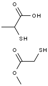 Methyl 2-mercaptoacetate(Methyl thioglycolate),,结构式