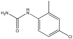 N-(4-chloro-2-methylphenyl)urea 化学構造式