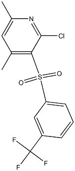 2-chloro-4,6-dimethyl-3-pyridinyl 3-(trifluoromethyl)phenyl sulfone