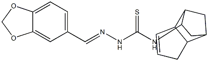  N1-tricyclo[5.2.1.0~2,6~]dec-4-en-8-yl-2-(1,3-benzodioxol-5-ylmethylidene)h ydrazine-1-carbothioamide