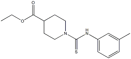 ethyl 1-(3-toluidinocarbothioyl)piperidine-4-carboxylate 化学構造式