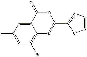  8-bromo-6-methyl-2-(2-thienyl)-4H-3,1-benzoxazin-4-one