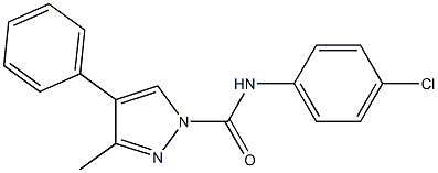 N1-(4-chlorophenyl)-3-methyl-4-phenyl-1H-pyrazole-1-carboxamide|