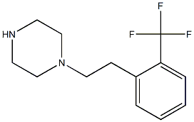 1-[2-(trifluoromethyl)phenethyl]piperazine 化学構造式