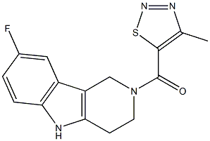  (8-fluoro-2,3,4,5-tetrahydro-1H-pyrido[4,3-b]indol-2-yl)(4-methyl-1,2,3-thiadiazol-5-yl)methanone