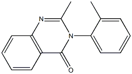 2-methyl-3-(2-methylphenyl)-3,4-dihydroquinazolin-4-one,,结构式