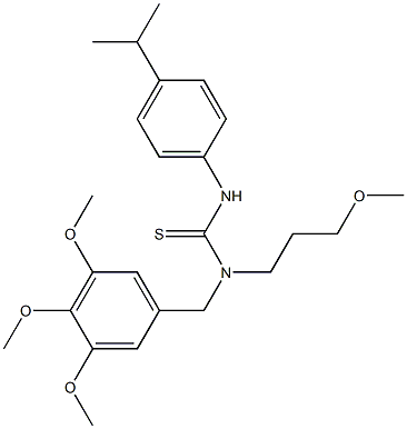  N'-(4-isopropylphenyl)-N-(3-methoxypropyl)-N-(3,4,5-trimethoxybenzyl)thiour ea